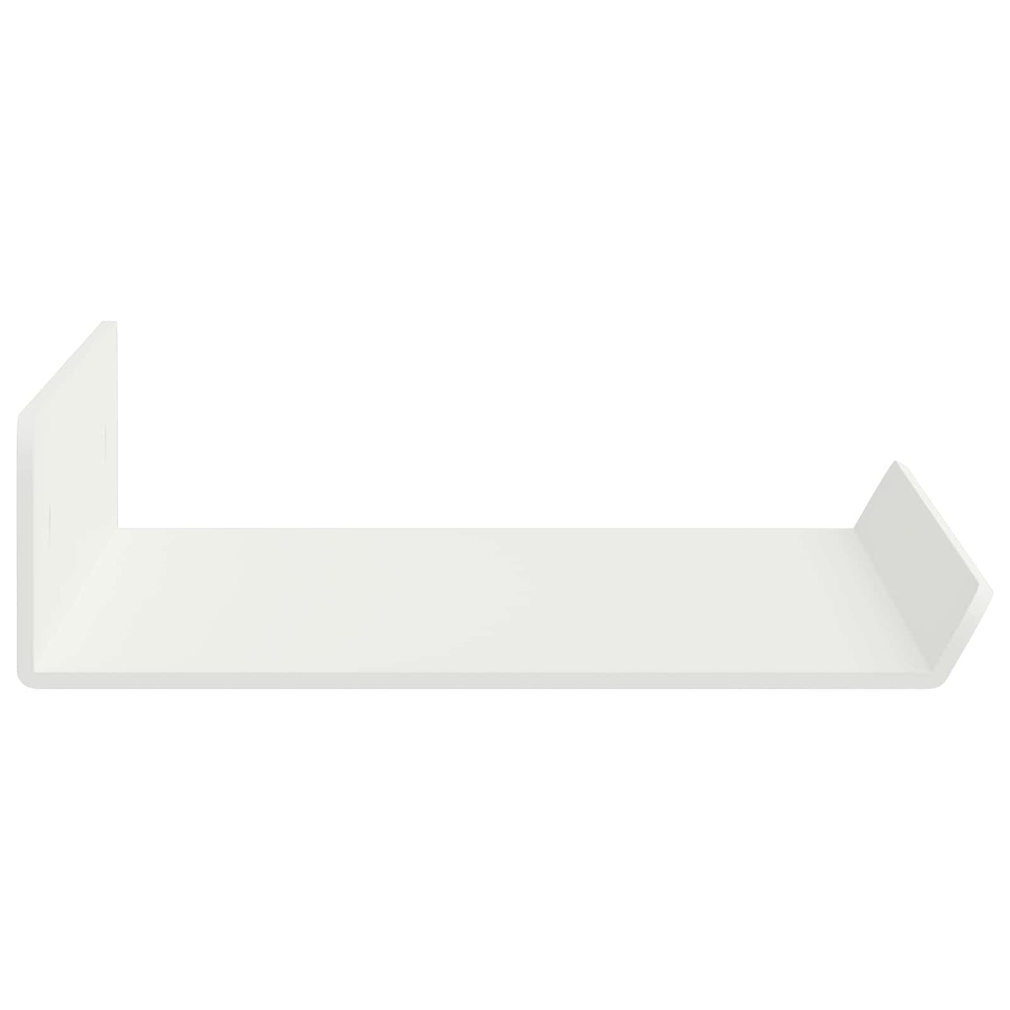 Vegghylle med hylle Veggmontert 2 pcs Hvit 30 x 9 x 2,5 cm vidaXL