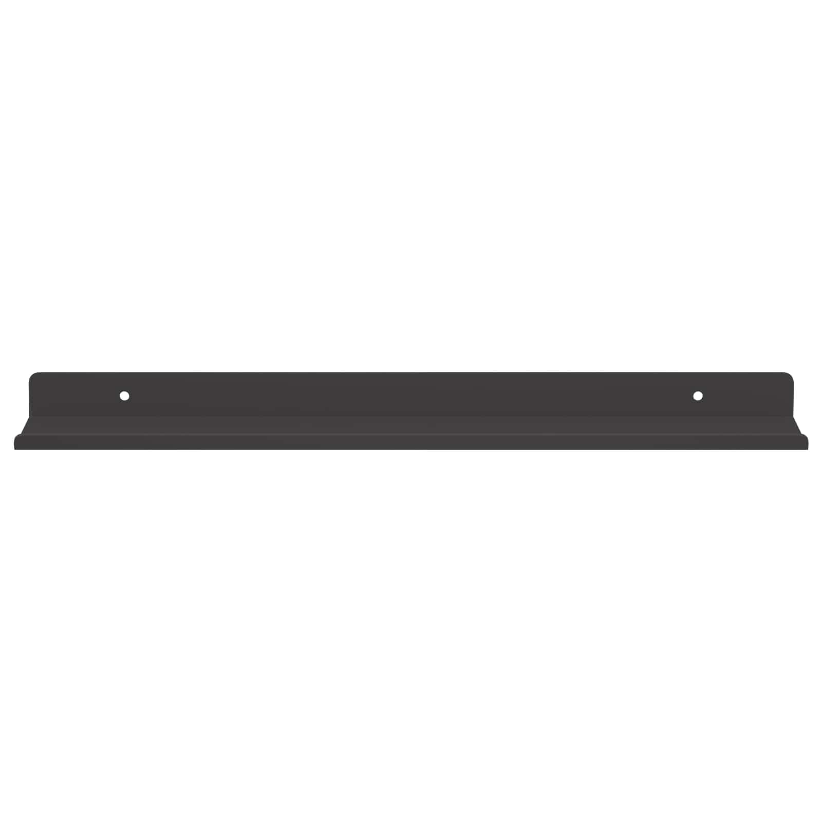 Vegghylle med hylle Veggmontert 4 pcs Svart 40 x 9 x 2,5 cm vidaXL