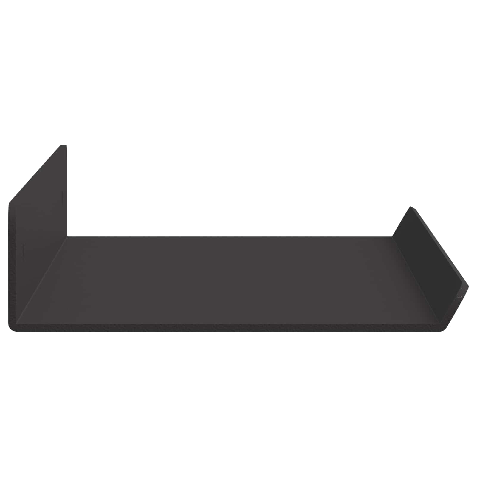 Vegghylle med hylle Veggmontert 4 pcs Svart 40 x 9 x 2,5 cm vidaXL