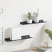 Vegghylle med hylle Veggmontert 2 pcs Antrasitt 40 x 9 x 2,5 cm vidaXL