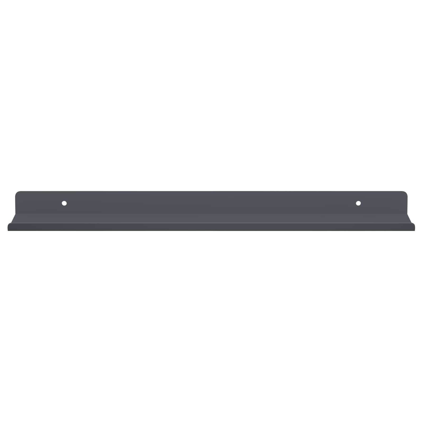 Vegghylle med hylle Veggmontert 2 pcs Antrasitt 40 x 9 x 2,5 cm vidaXL