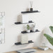 Vegghylle med hylle Veggmontert 4 pcs Antrasitt 40 x 9 x 2,5 cm vidaXL