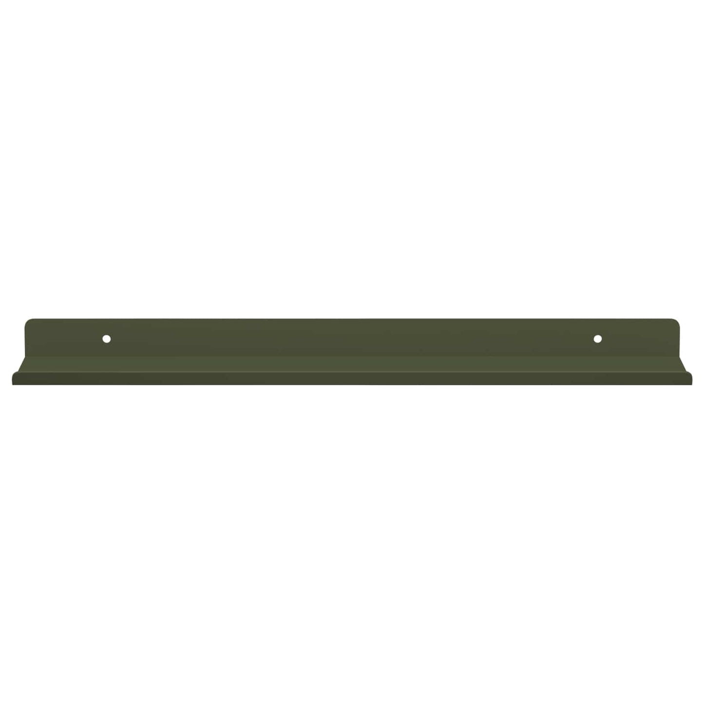 Vegghylle med hylle 4 pcs Olivengrønn 40 x 9 x 2,5 cm vidaXL