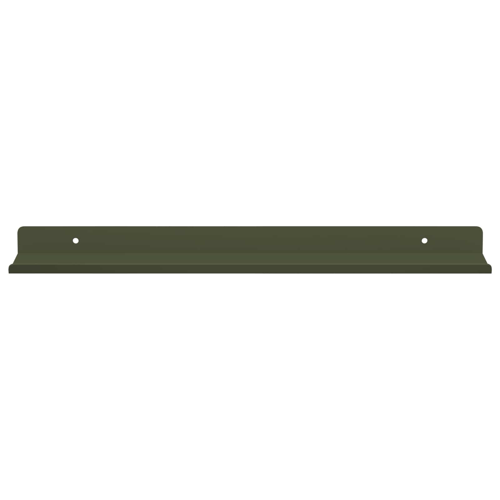 Vegghylle med hylle 4 pcs Olivengrønn 40 x 9 x 2,5 cm vidaXL