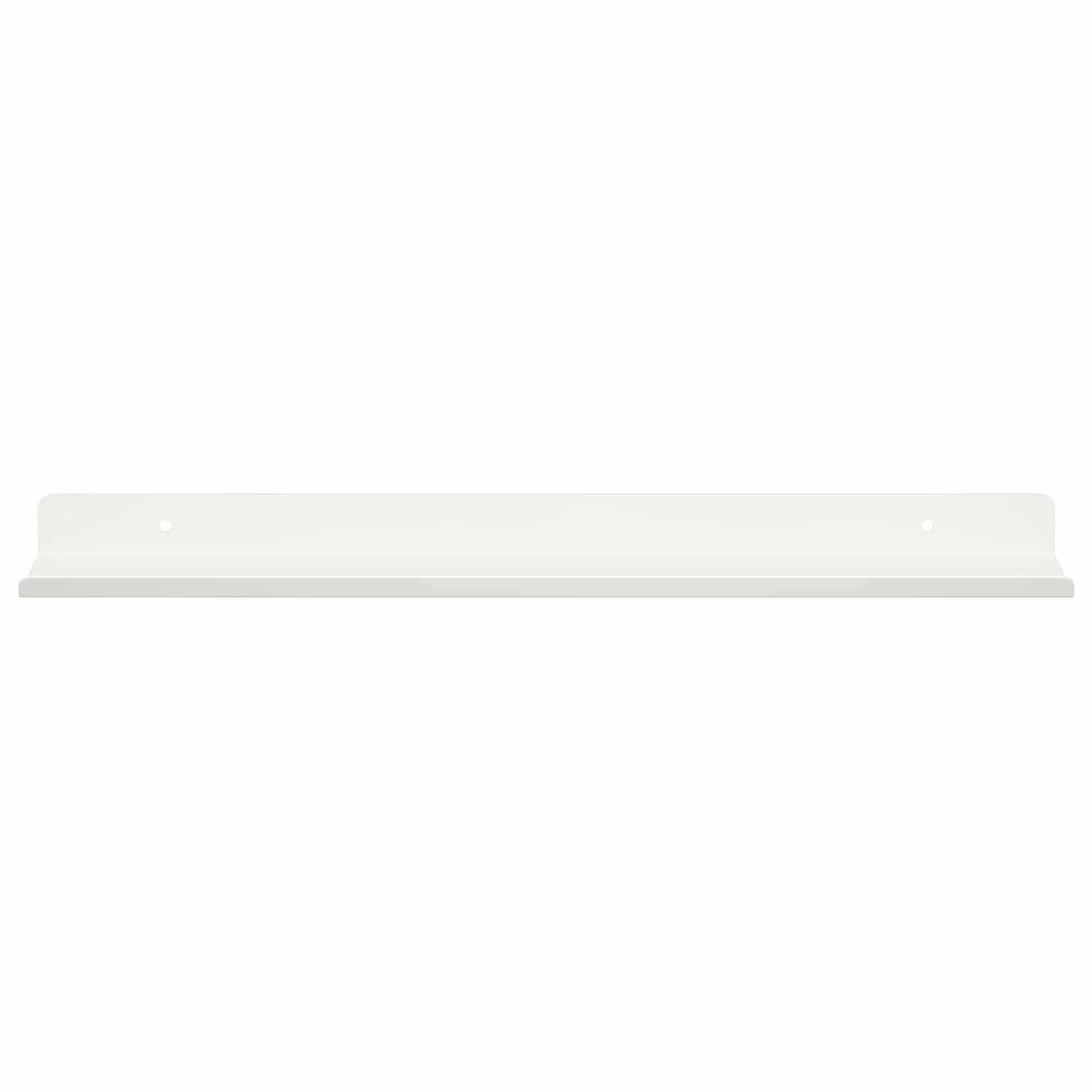Vegghylle med hylle Veggmontert 2 pcs Hvit 40 x 9 x 2,5 cm vidaXL