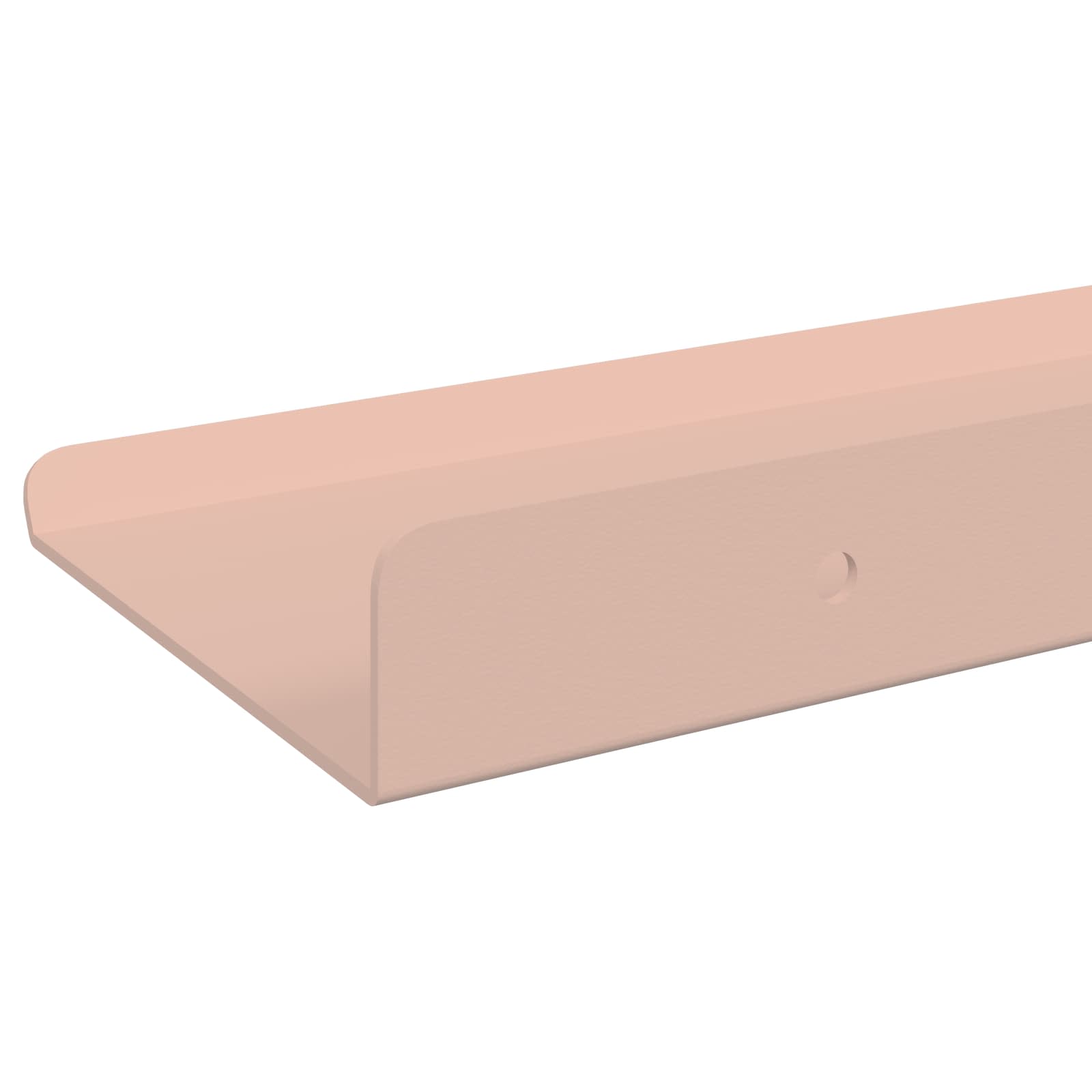 Vegghylle med hylle Veggmontert 2 pcs Rosa 60 x 9 x 2,5 cm vidaXL
