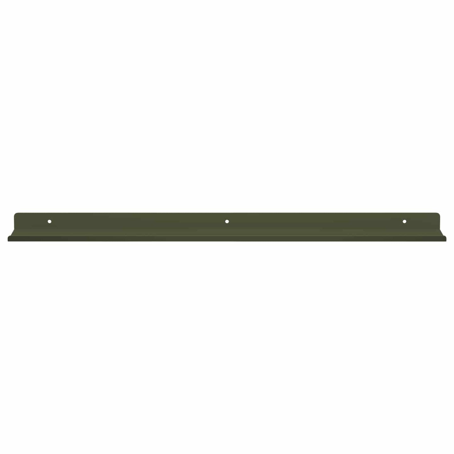 Vegghylle med hylle 4 pcs Olivengrønn 60 x 9 x 2,5 cm vidaXL