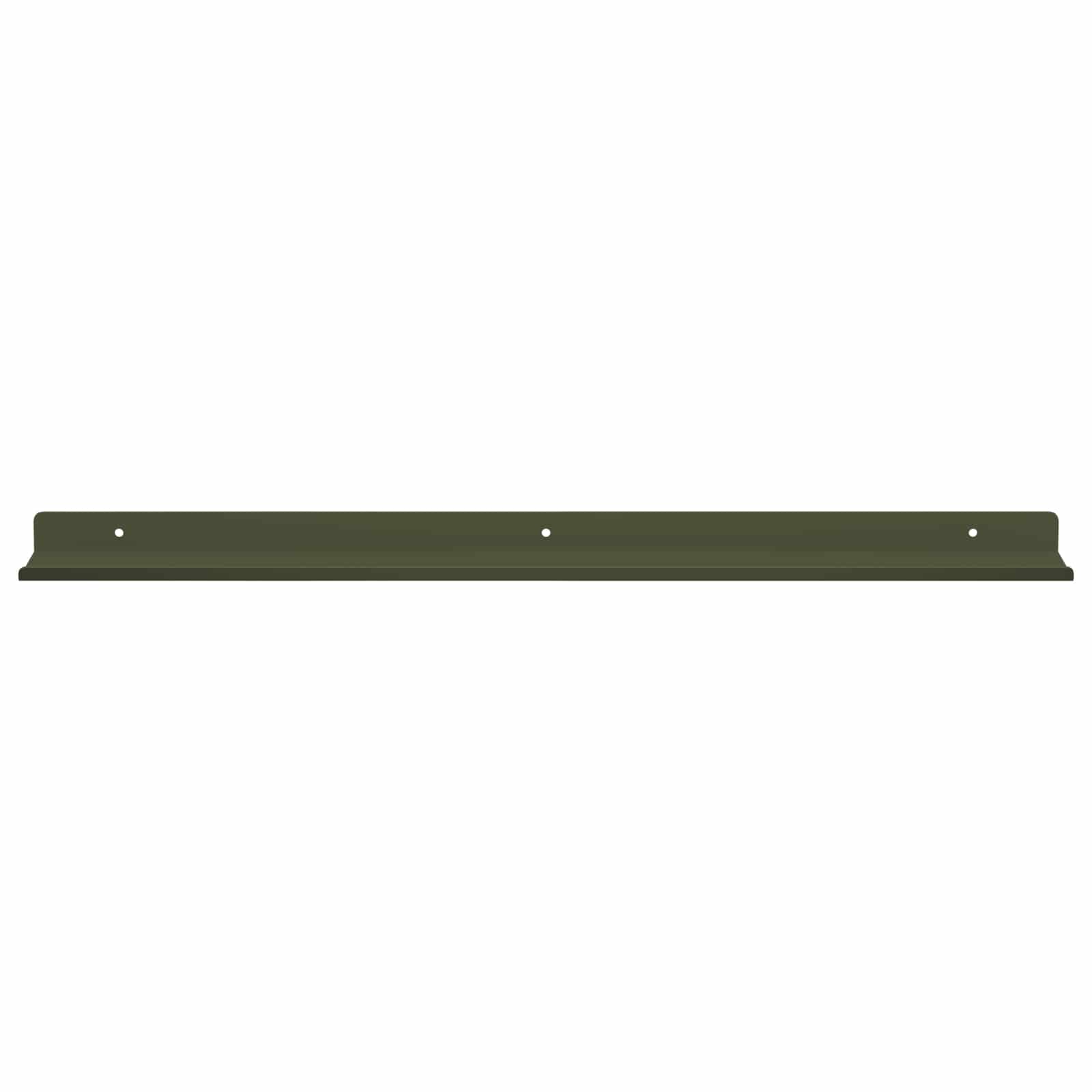 Vegghylle med hylle 4 pcs Olivengrønn 60 x 9 x 2,5 cm vidaXL