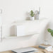 Vegghylle med hylle Veggmontert 2 pcs Hvit 60 x 9 x 2,5 cm vidaXL