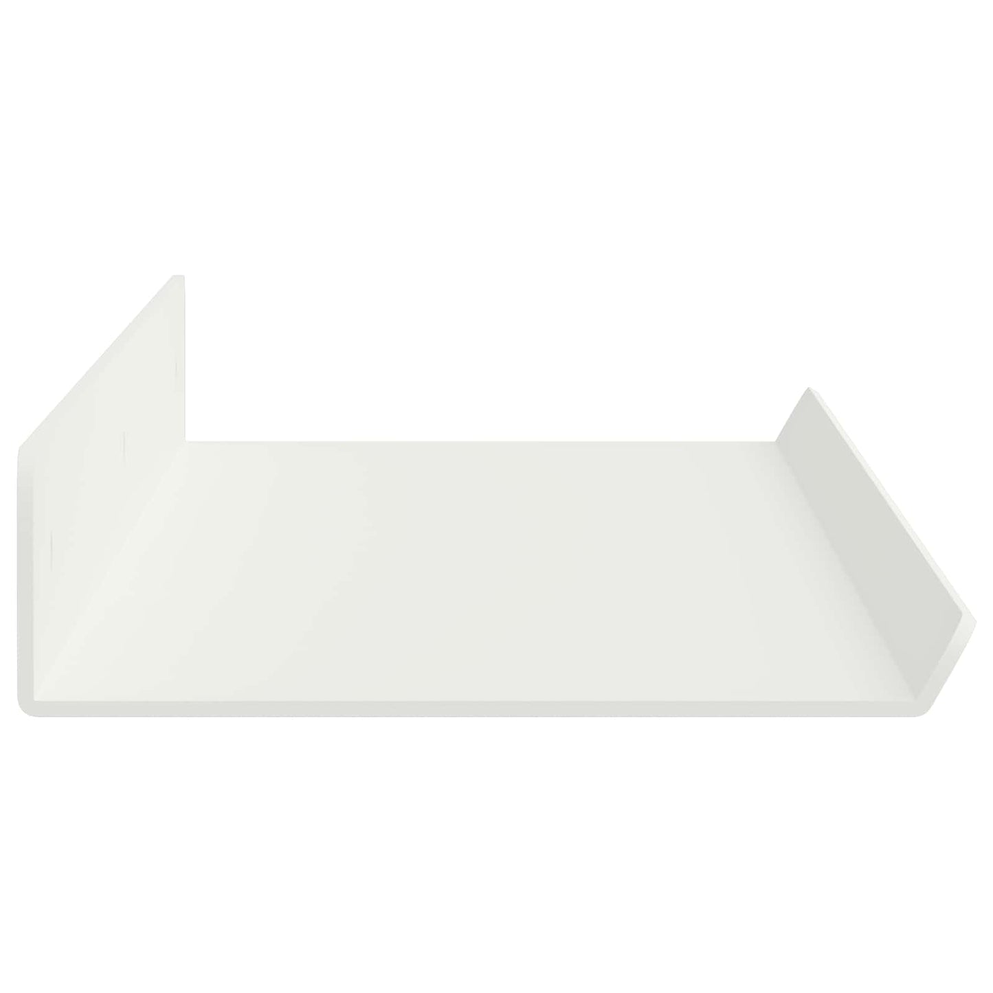 Vegghylle med hylle Veggmontert 2 pcs Hvit 60 x 9 x 2,5 cm vidaXL