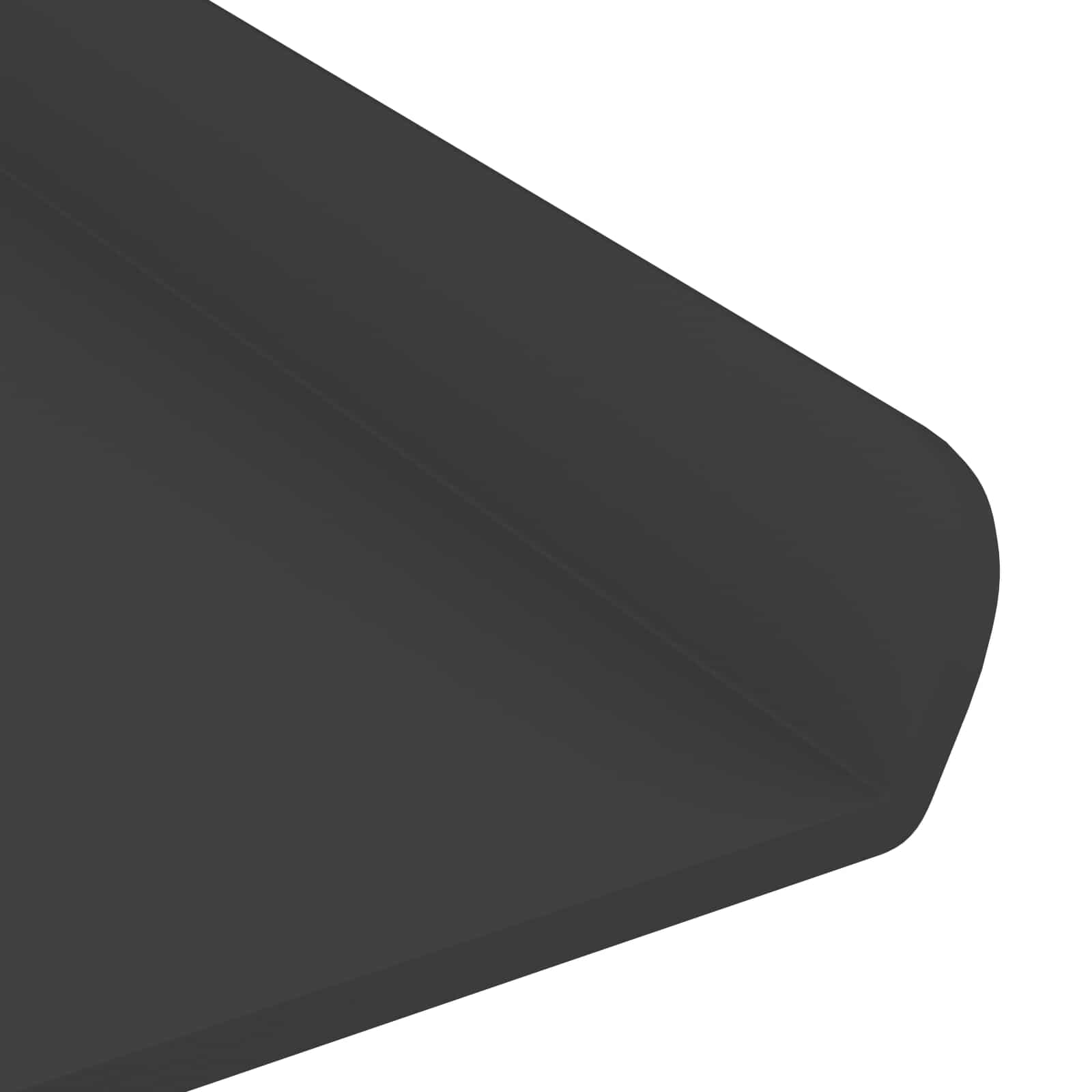Vegghylle med hylle Veggmontert 2 pcs Svart 80 x 9 x 2,5 cm vidaXL