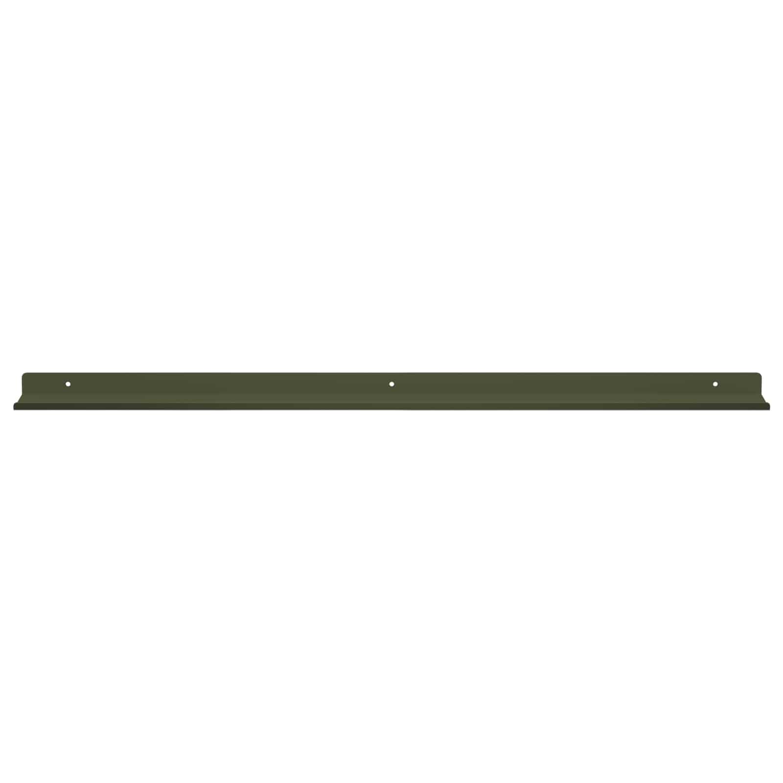 Vegghylle med hylle 4 pcs Olivengrønn 80 x 9 x 2,5 cm vidaXL