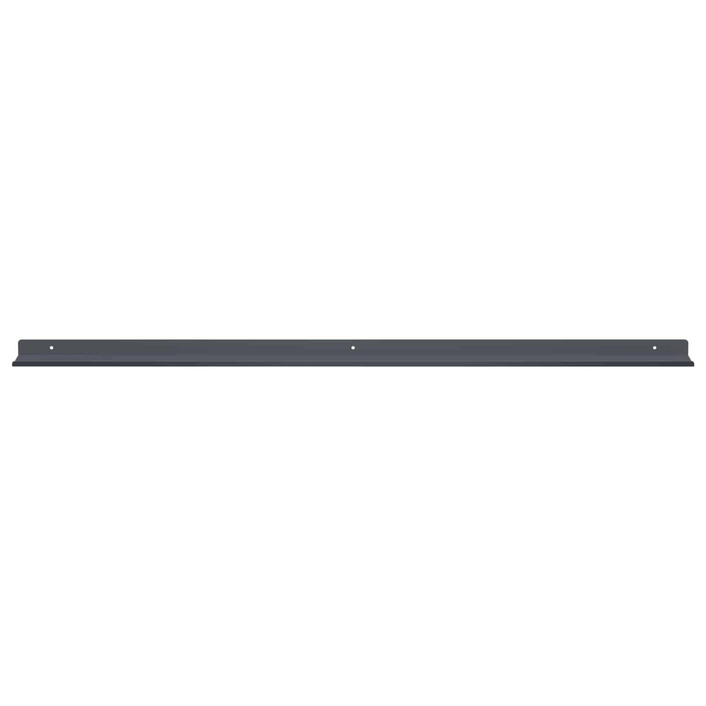 Vegghylle med hylle 2 pcs Antrasitt 100 x 9 x 2,5 cm vidaXL