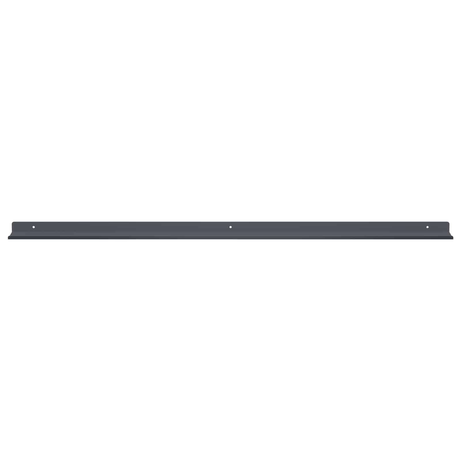Vegghylle med hylle 2 pcs Antrasitt 100 x 9 x 2,5 cm vidaXL