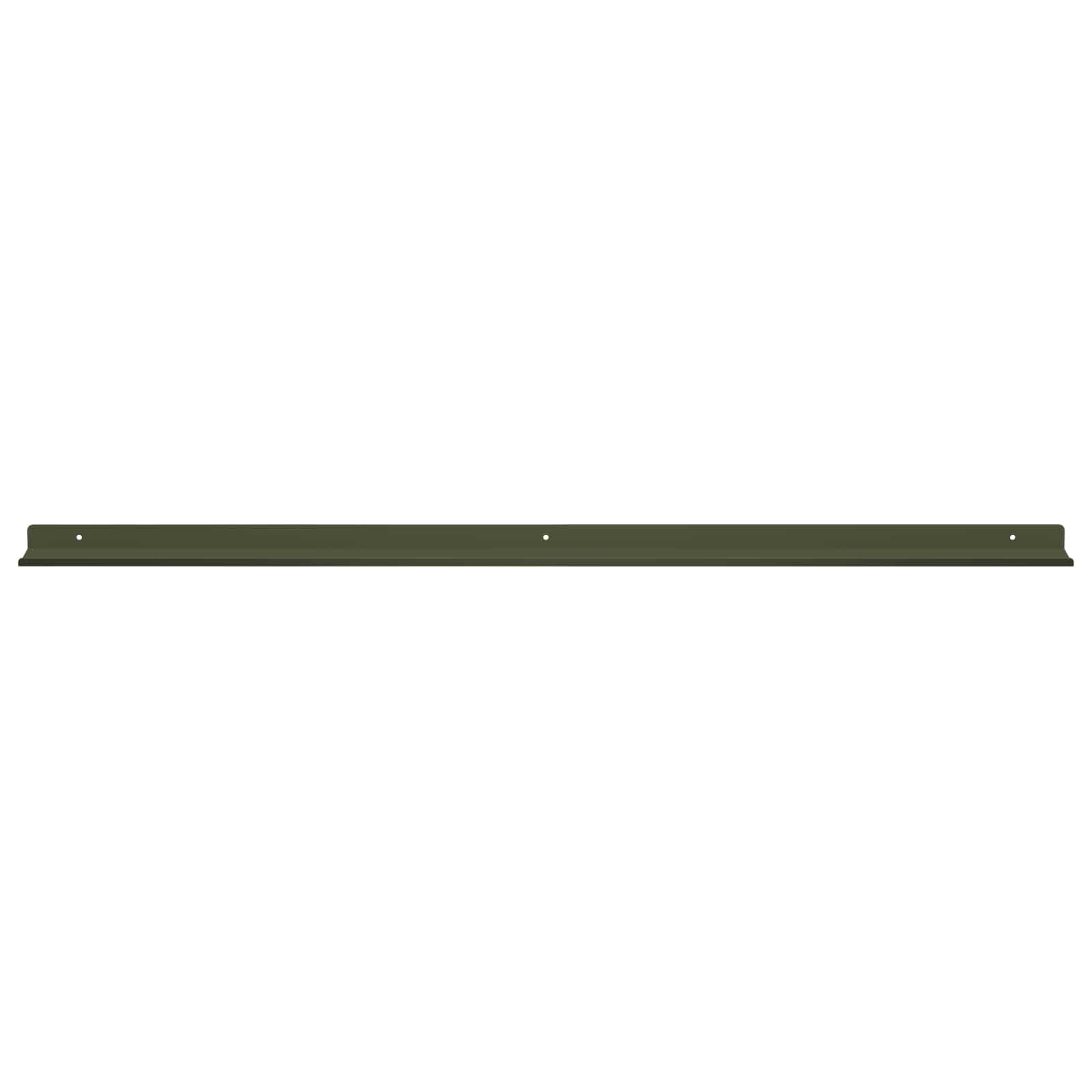 Vegghylle med hylle 4 pcs Olivengrønn 100 x 9 x 2,5 cm vidaXL