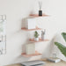 Vegghylle med hylle Veggmontert 4 pcs Rosa 30 x 18 x 2,5 cm vidaXL