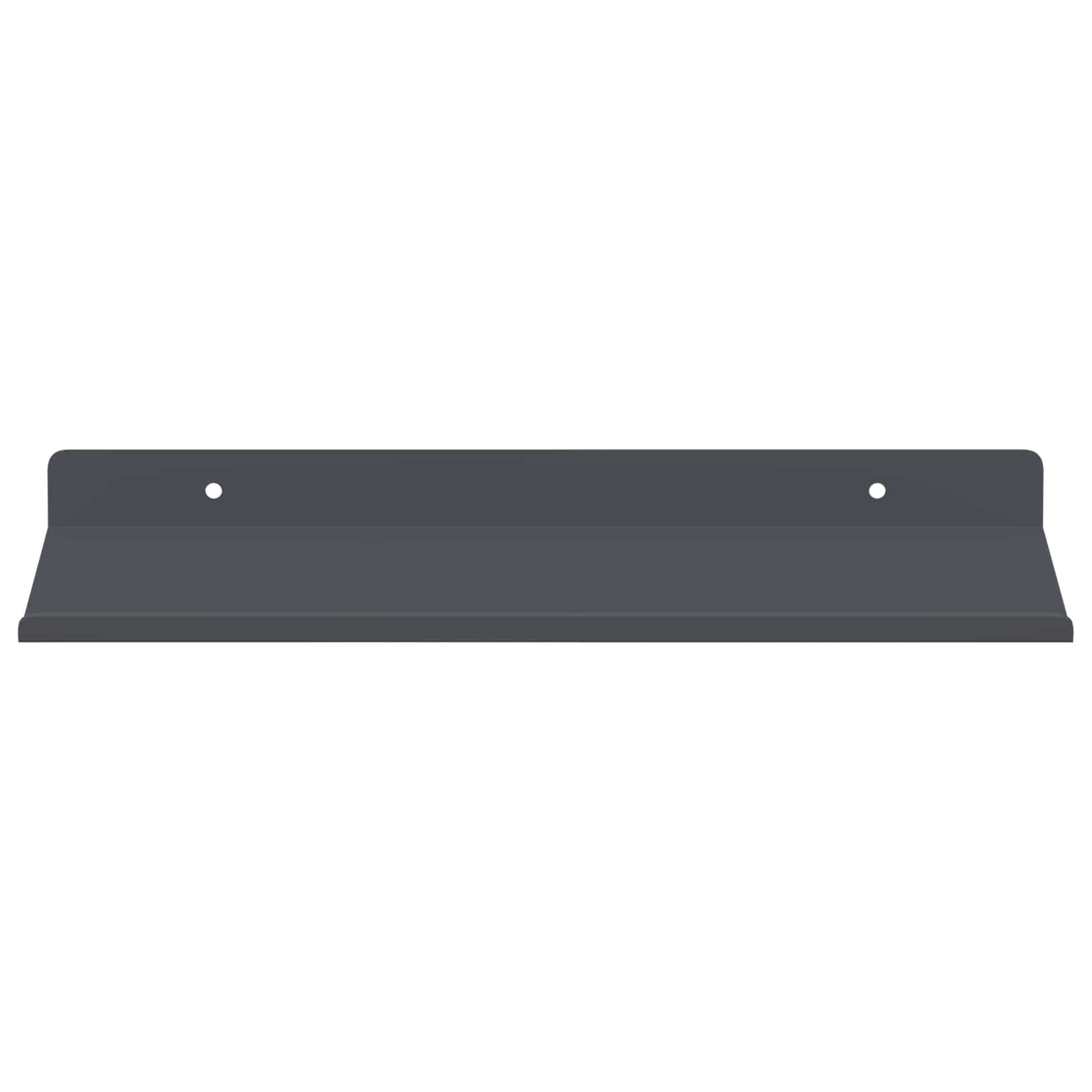 Vegghylle med hylle 2 pcs Antrasitt 30 x 18 x 2,5 cm vidaXL
