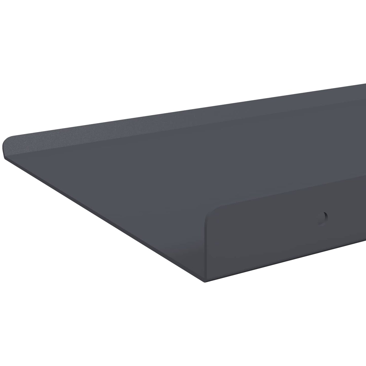 Vegghylle med hylle 4 pcs Antrasitt 30 x 18 x 2,5 cm vidaXL