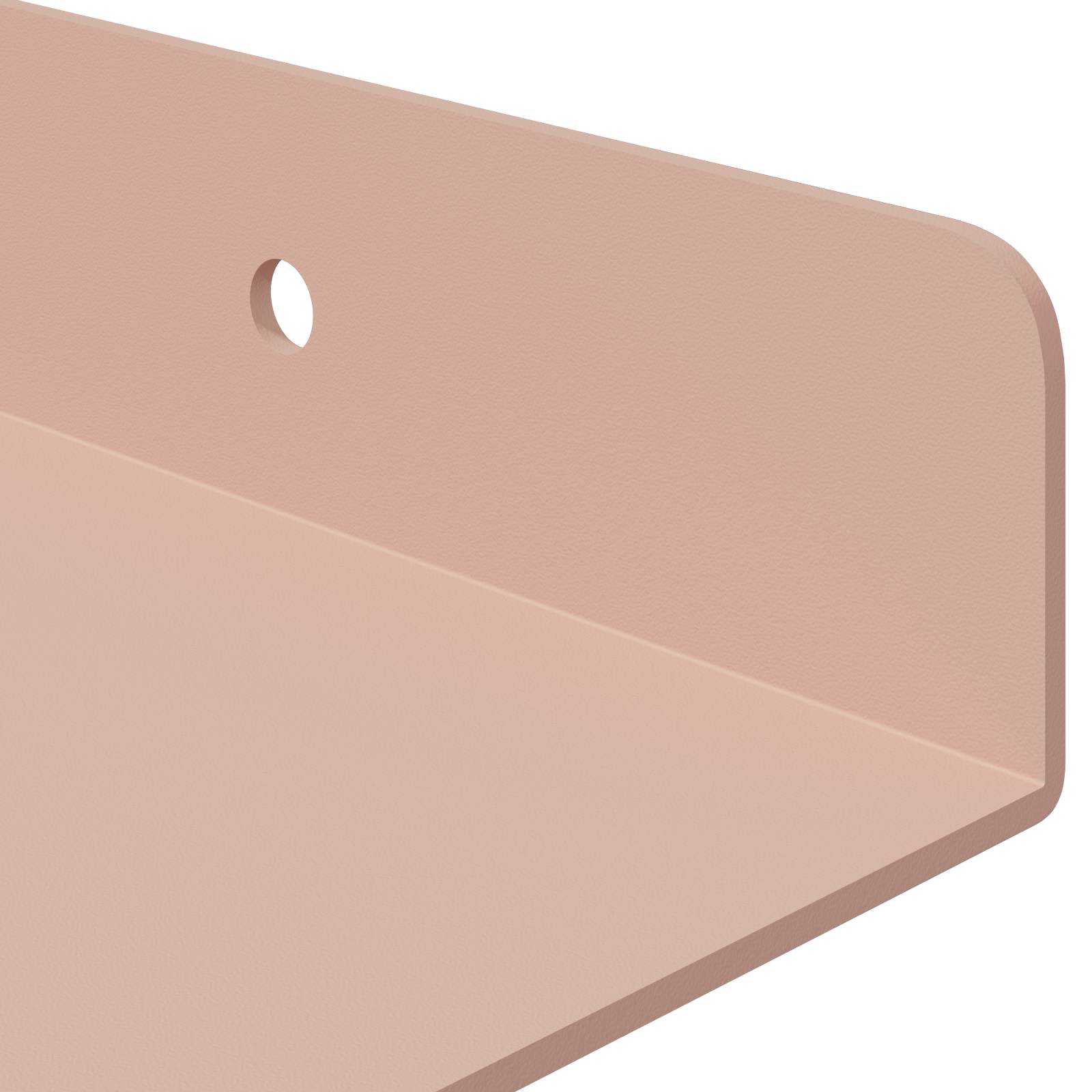 Vegghylle med hylle Veggmontert 4 pcs Rosa 40 x 18 x 2,5 cm vidaXL