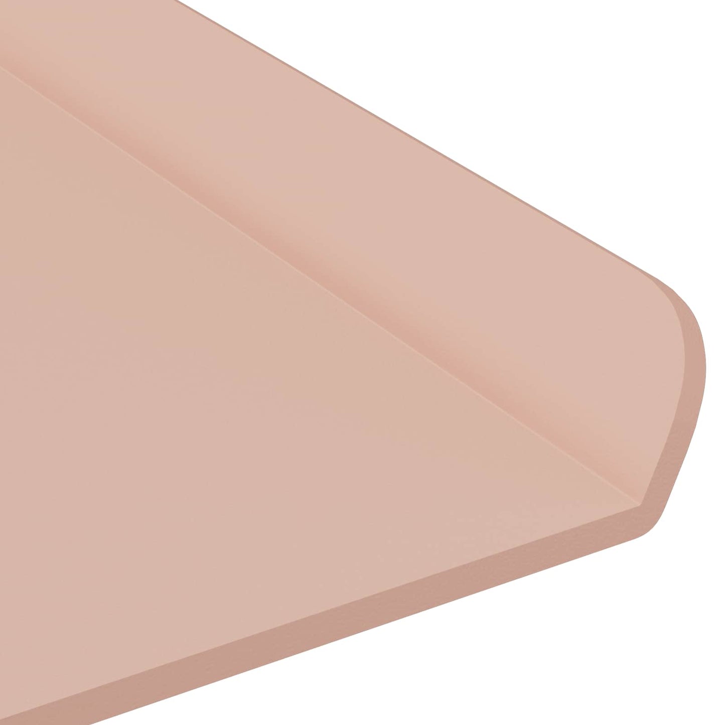 Vegghylle med hylle Veggmontert 4 pcs Rosa 40 x 18 x 2,5 cm vidaXL