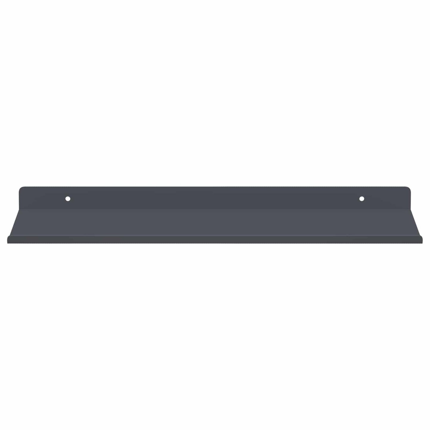 Vegghylle med hylle 2 pcs Antrasitt 40 x 18 x 2,5 cm vidaXL