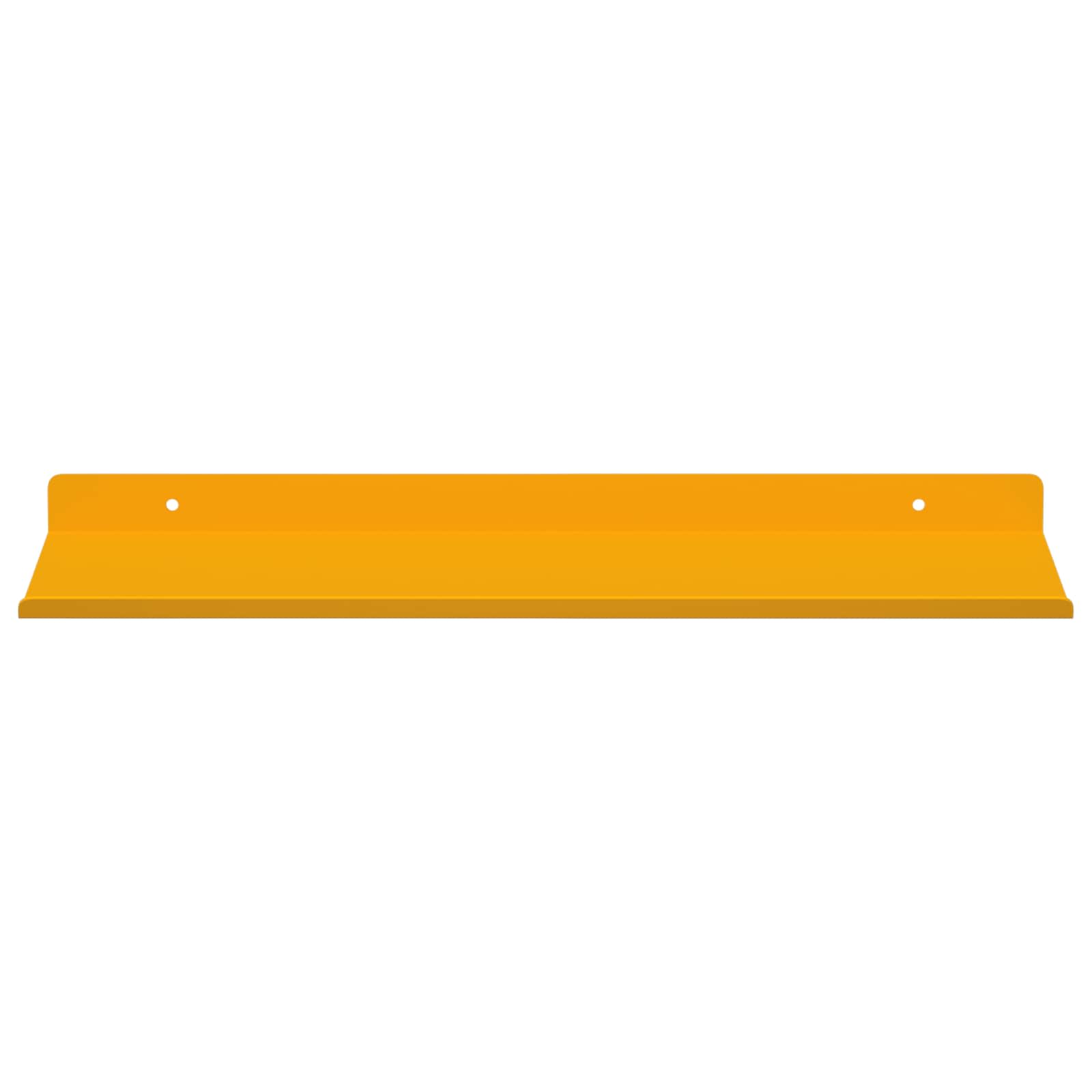 Vegghylle med hylle 4 pcs Sennepsgul 40 x 18 x 2,5 cm vidaXL