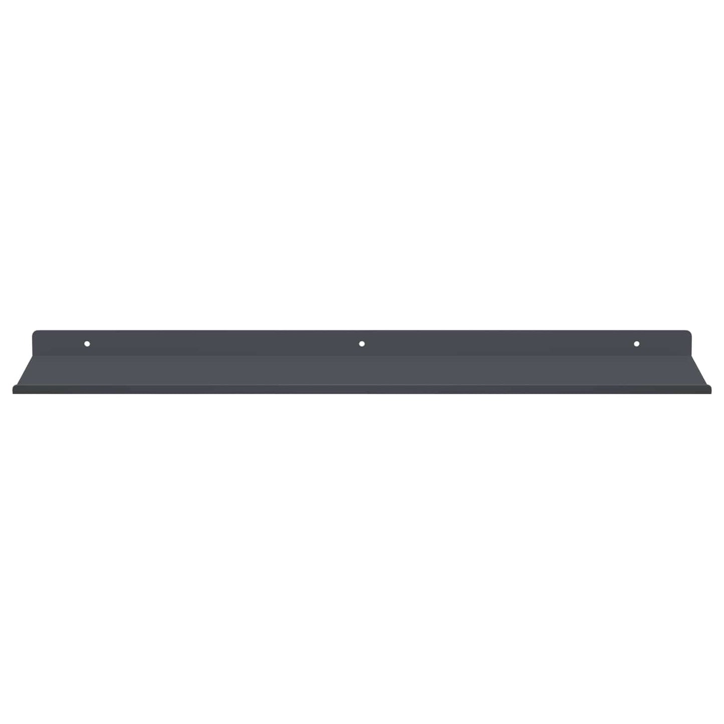 Vegghylle med hylle 4 pcs Antrasitt 60 x 18 x 2,5 cm vidaXL
