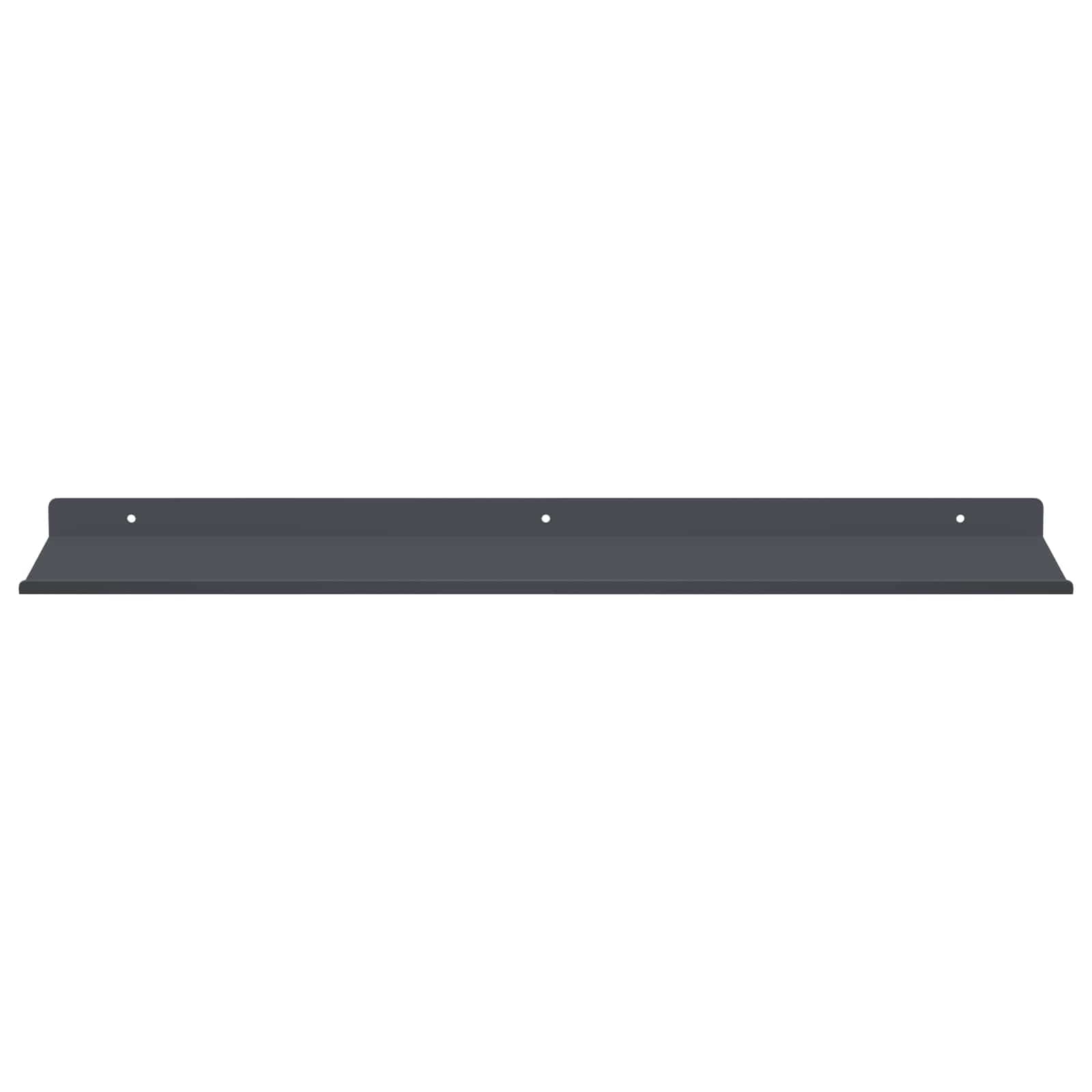 Vegghylle med hylle 4 pcs Antrasitt 60 x 18 x 2,5 cm vidaXL