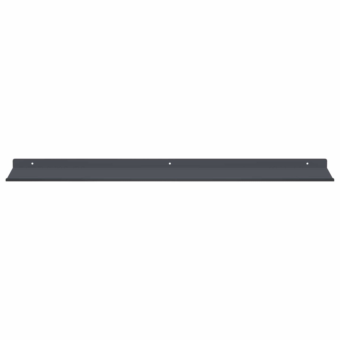 Vegghylle med hylle 4 pcs Antrasitt 80 x 18 x 2,5 cm vidaXL
