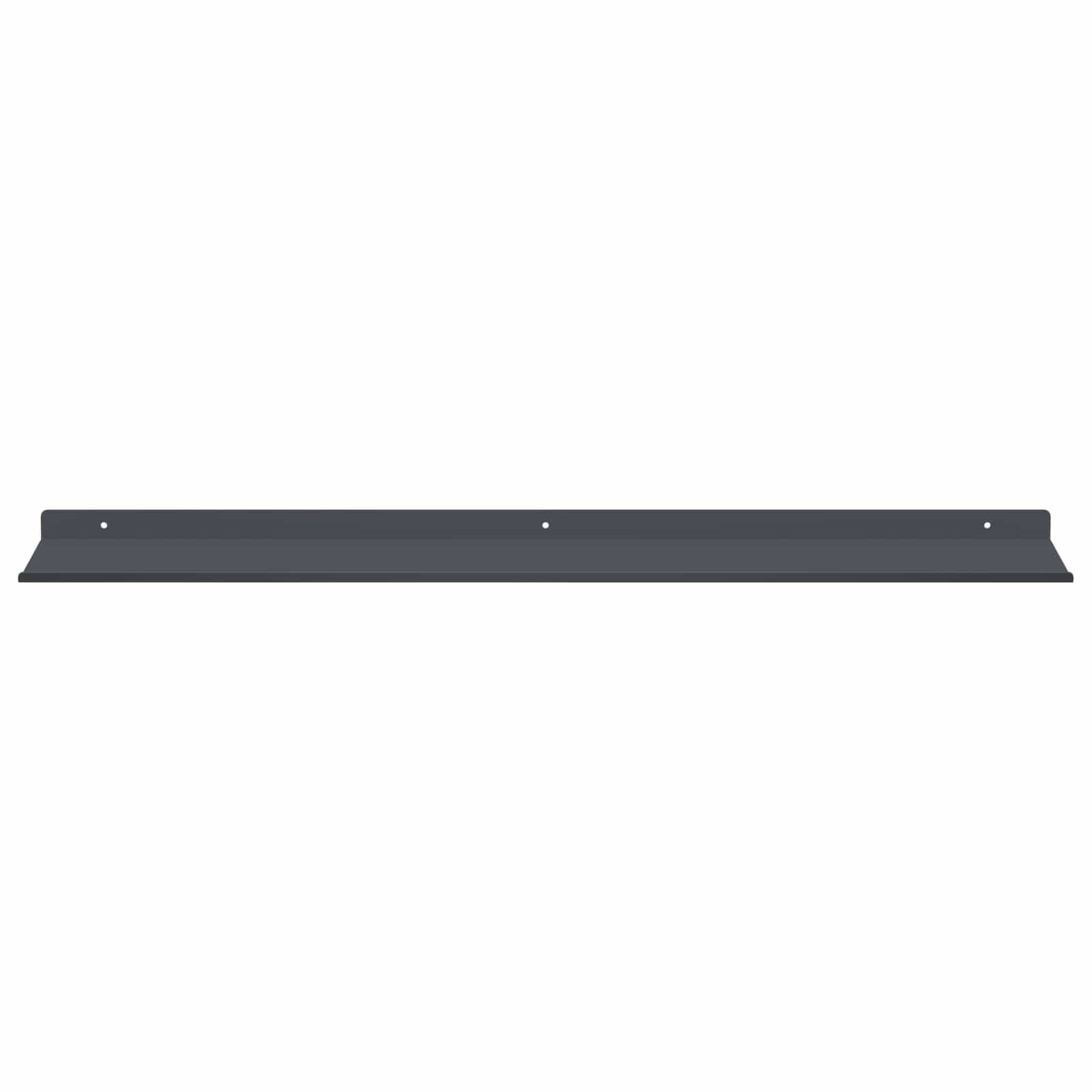 Vegghylle med hylle 4 pcs Antrasitt 80 x 18 x 2,5 cm vidaXL