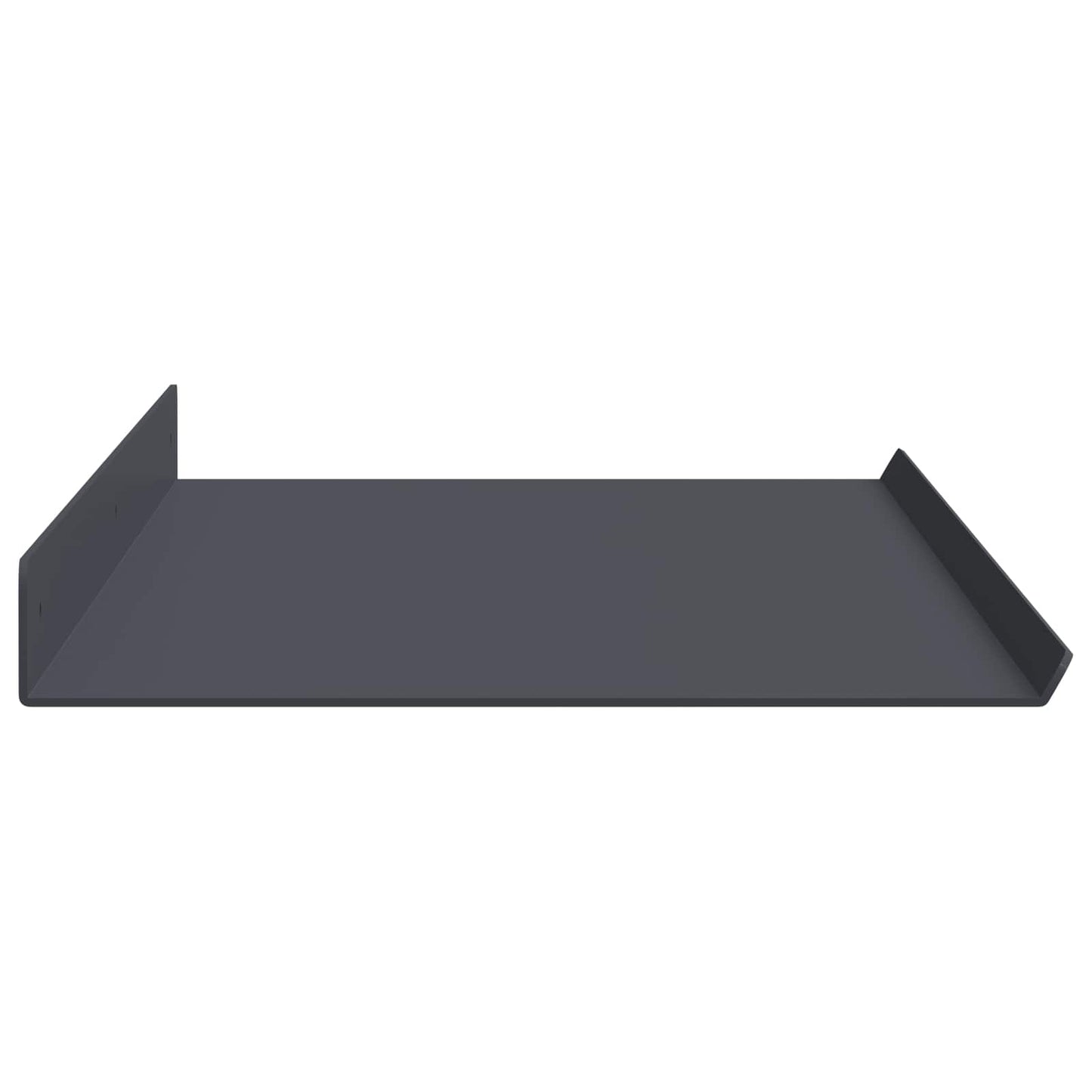 Vegghylle med hylle 4 pcs Antrasitt 80 x 18 x 2,5 cm vidaXL