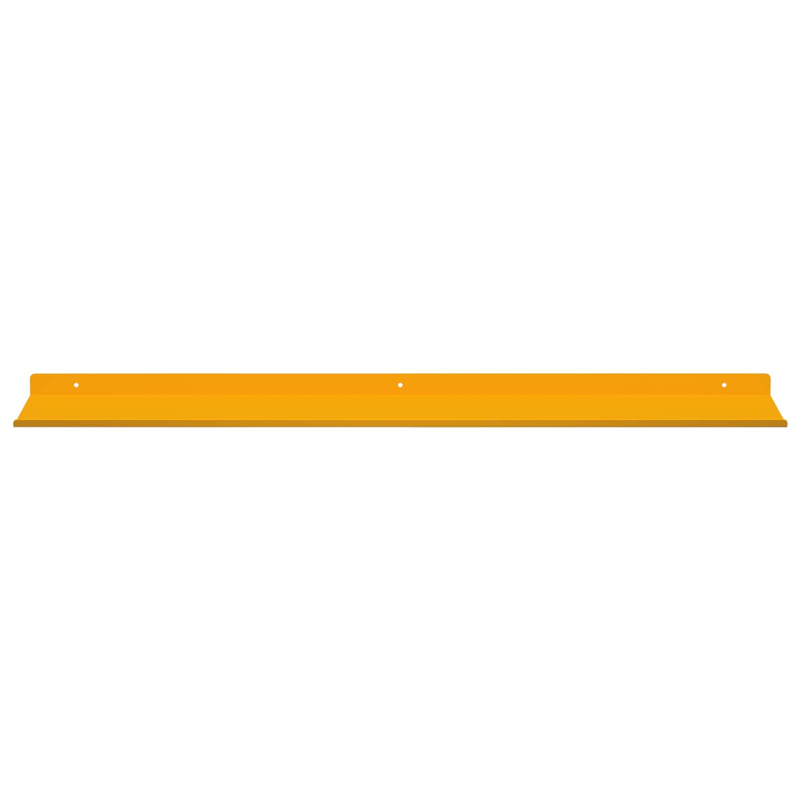 Vegghylle med hylle 2 pcs Sennepsgul 80 x 18 x 2,5 cm vidaXL