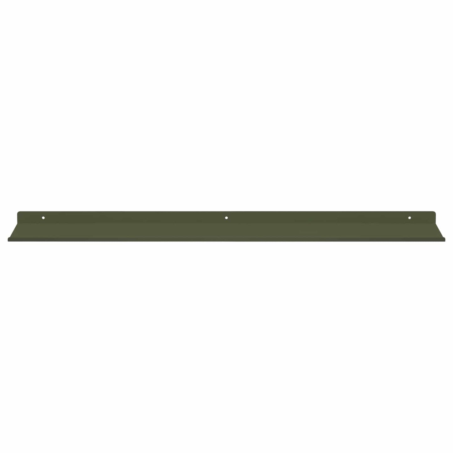 Vegghylle med hylle 4 pcs Olivengrønn 80 x 18 x 2,5 cm vidaXL