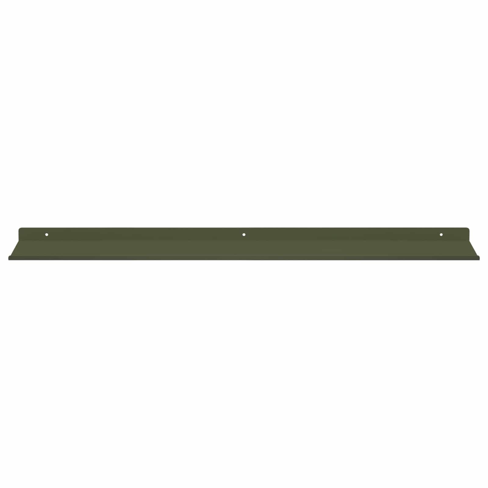 Vegghylle med hylle 4 pcs Olivengrønn 80 x 18 x 2,5 cm vidaXL