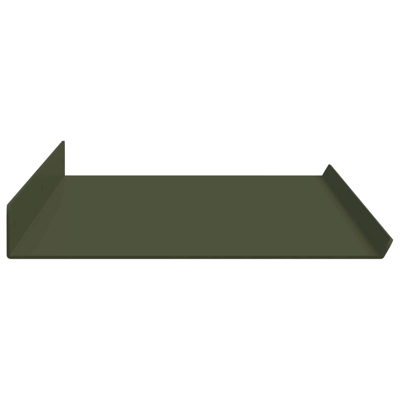 Vegghylle med hylle 4 pcs Olivengrønn 80 x 18 x 2,5 cm vidaXL
