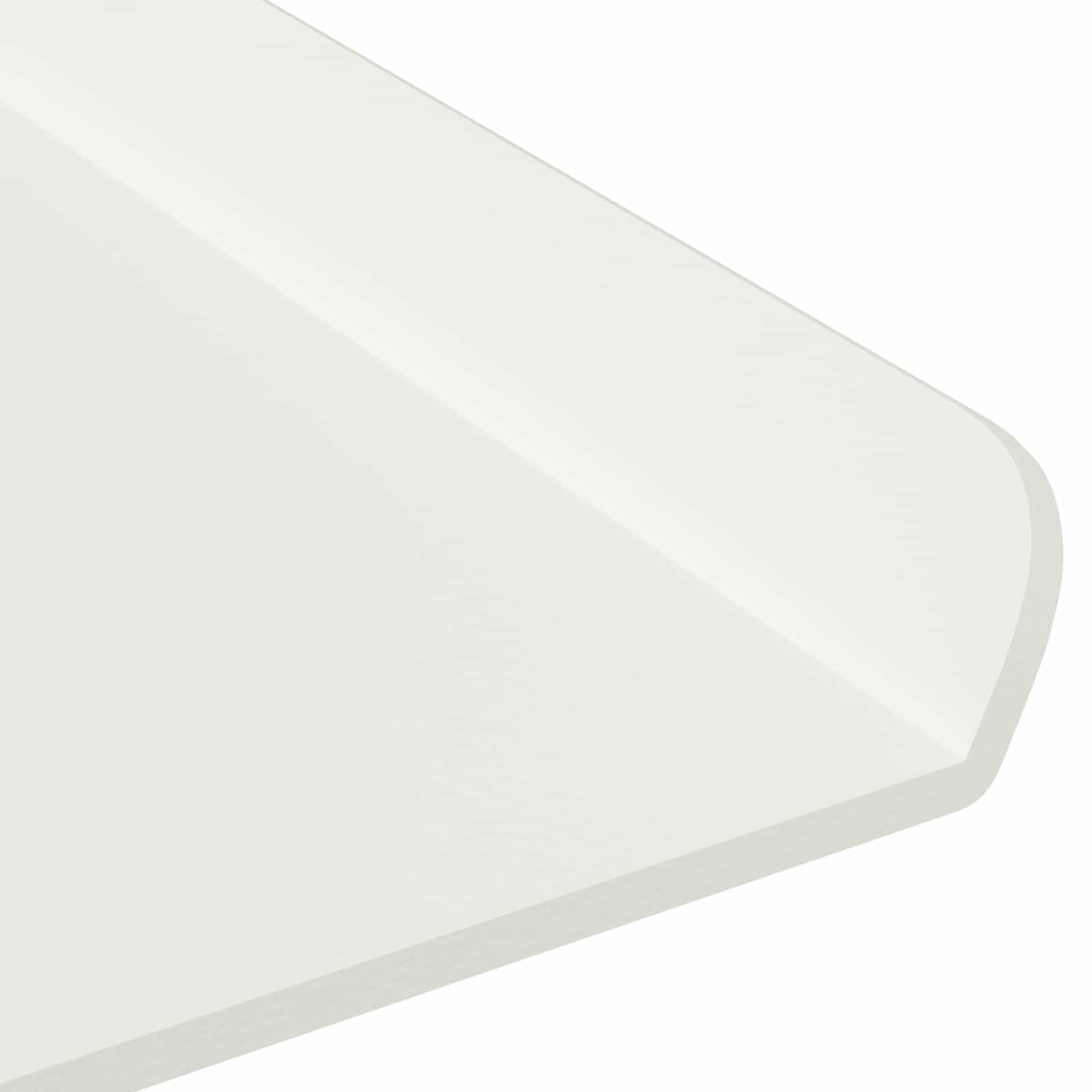Vegghylle med hylle Veggmontert 4 pcs Hvit 80 x 18 x 2,5 cm vidaXL