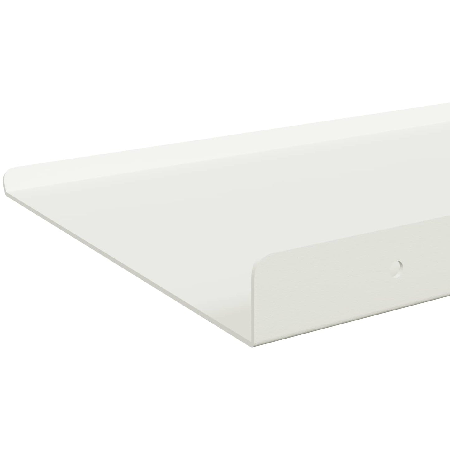 Vegghylle med hylle Veggmontert 4 pcs Hvit 80 x 18 x 2,5 cm vidaXL
