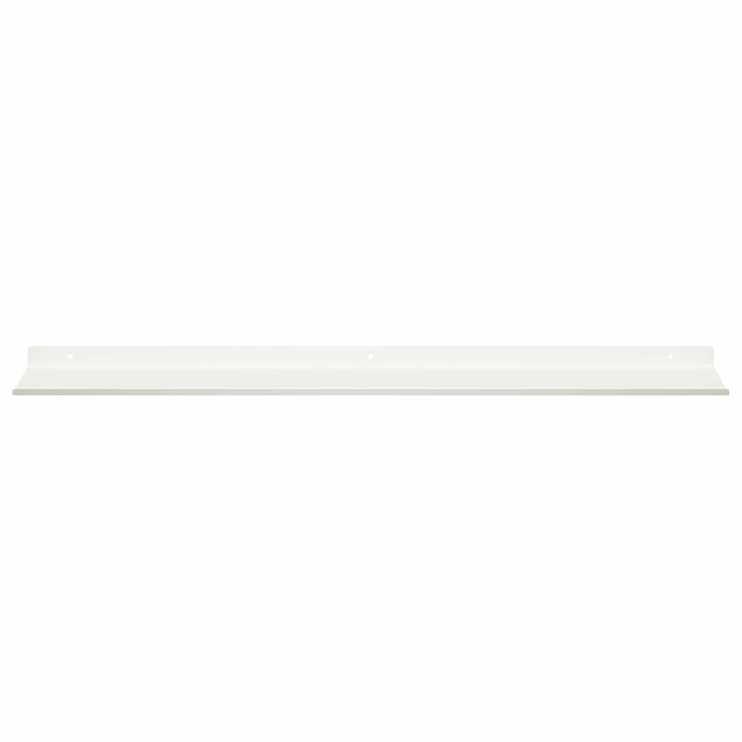 Vegghylle med hylle Veggmontert 4 pcs Hvit 80 x 18 x 2,5 cm vidaXL