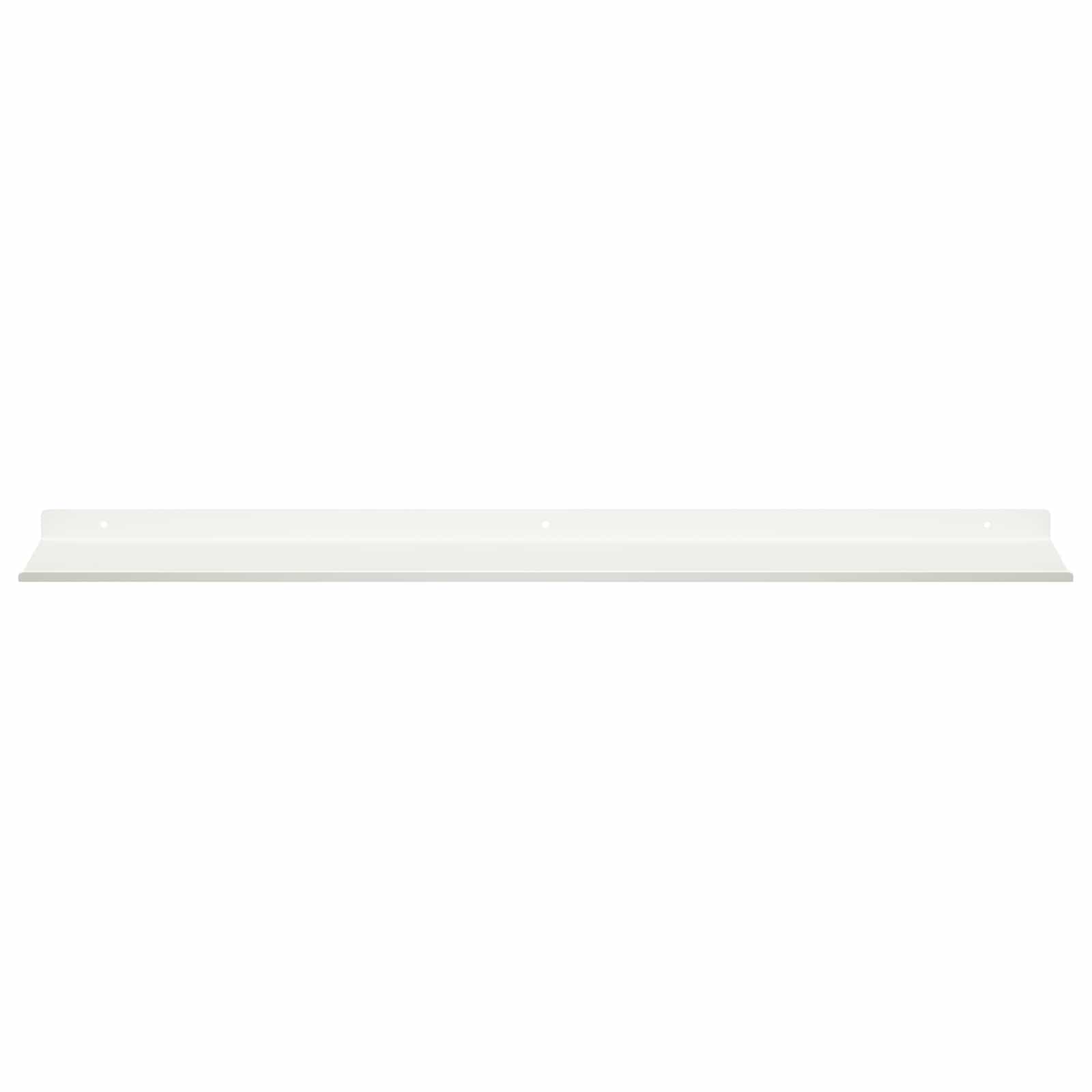 Vegghylle med hylle Veggmontert 4 pcs Hvit 80 x 18 x 2,5 cm vidaXL