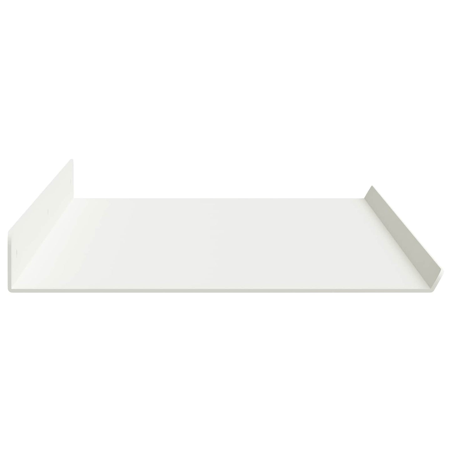 Vegghylle med hylle Veggmontert 4 pcs Hvit 80 x 18 x 2,5 cm vidaXL