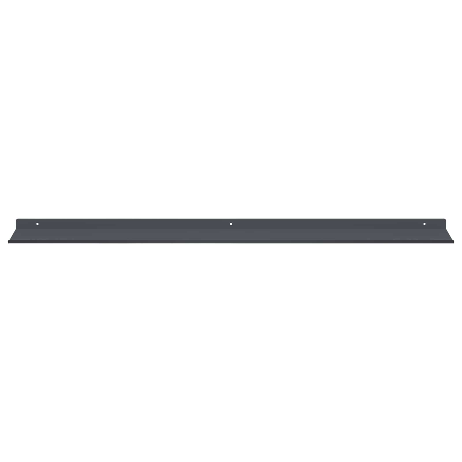 Vegghylle med hylle 4 pcs Antrasitt 100 x 18 x 2,5 cm vidaXL