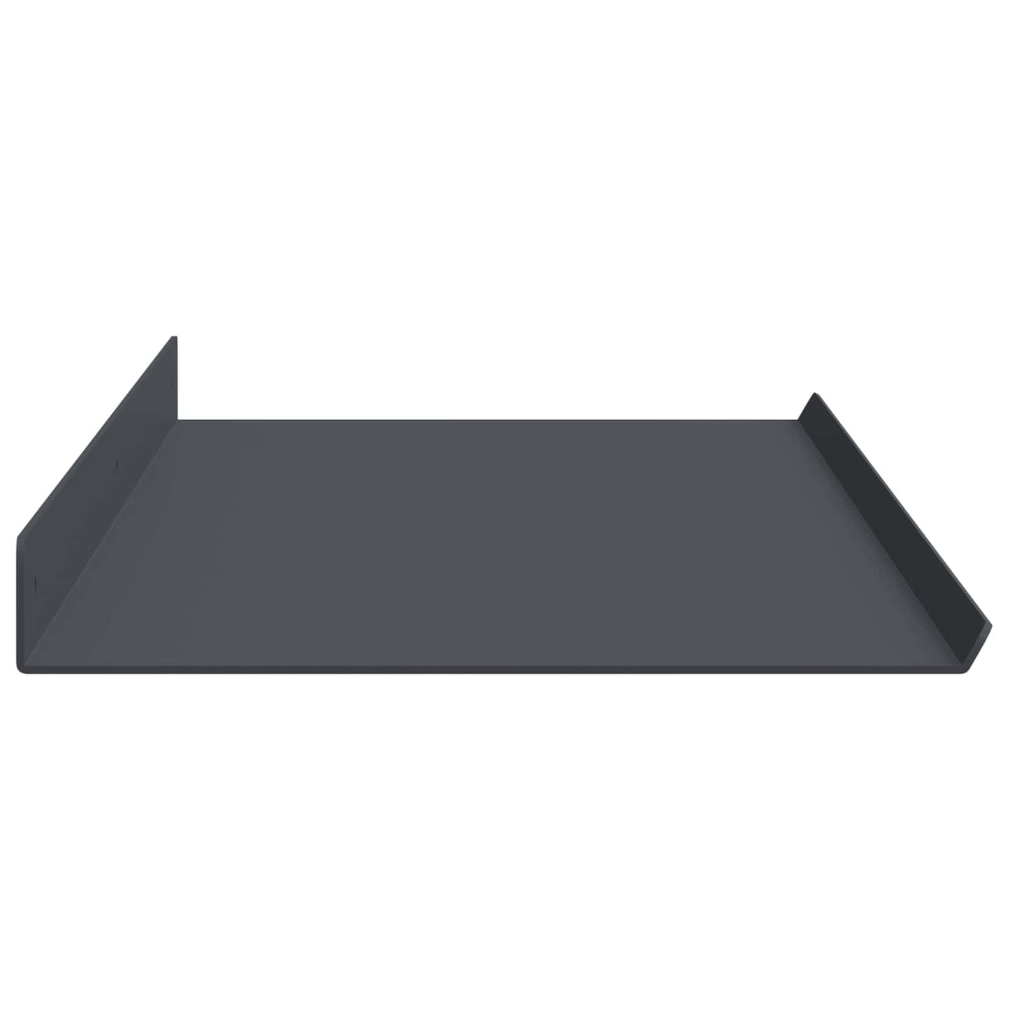 Vegghylle med hylle 4 pcs Antrasitt 100 x 18 x 2,5 cm vidaXL