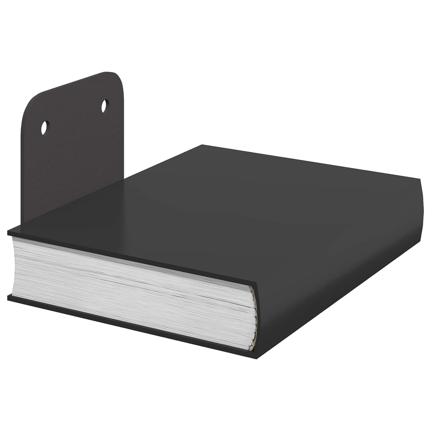 Flytende hylle med hylle 24 pcs Svart 6 x 10,8 x 6,6 cm