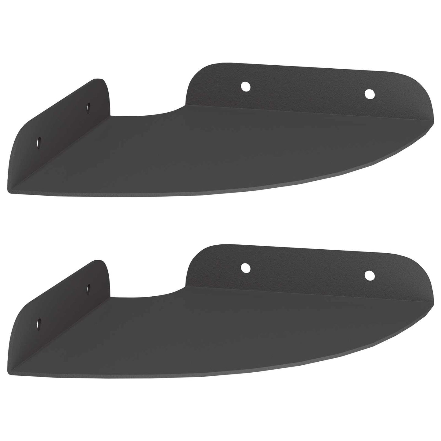 Flytende hylle med hylle med lagring 2 pcs Svart 15 x 15 x 2 cm