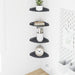 Flytende hylle med hylle 4 pcs Antrasitt 15 x 15 x 2 cm