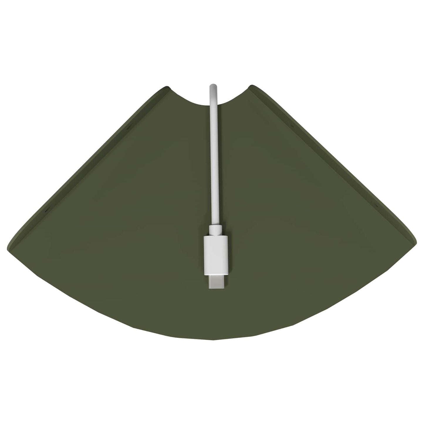 Flytende hylle med hylle 4 pcs Olivengrønn 15 x 15 x 2 cm