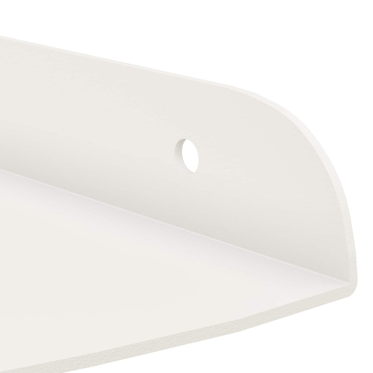Flytende hylle med hylle med lagring 2 pcs Hvit 15 x 15 x 2 cm