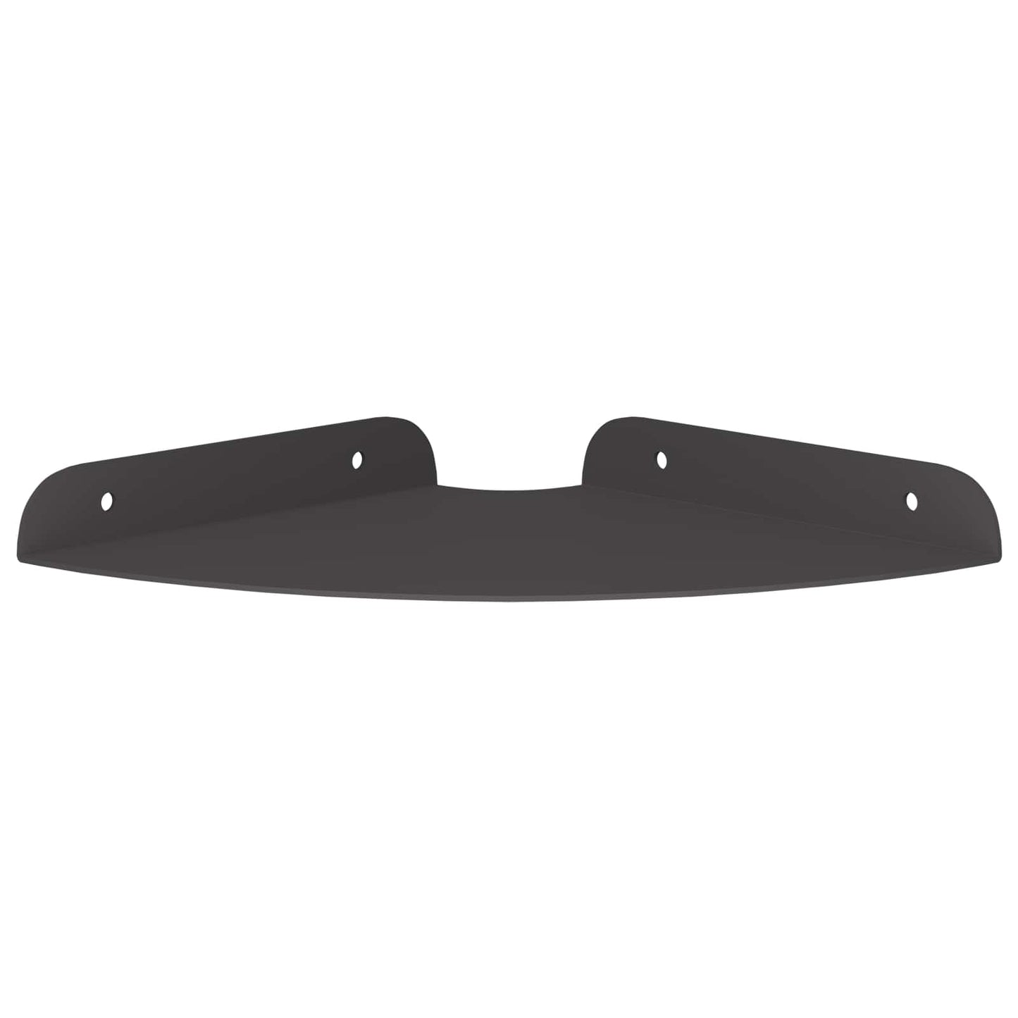 Flytende hylle med hylle med lagring 2 pcs Svart 18 x 18 x 2 cm