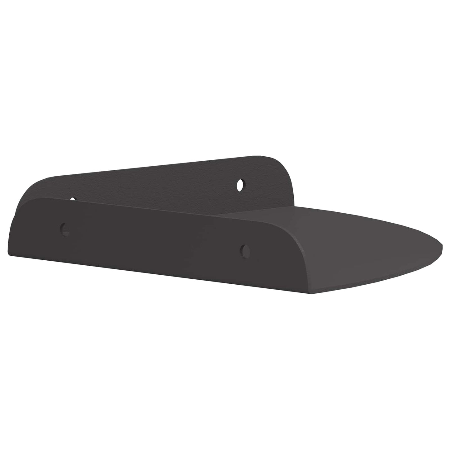 Flytende hylle med hylle med lagring 4 pcs Svart 18 x 18 x 2 cm