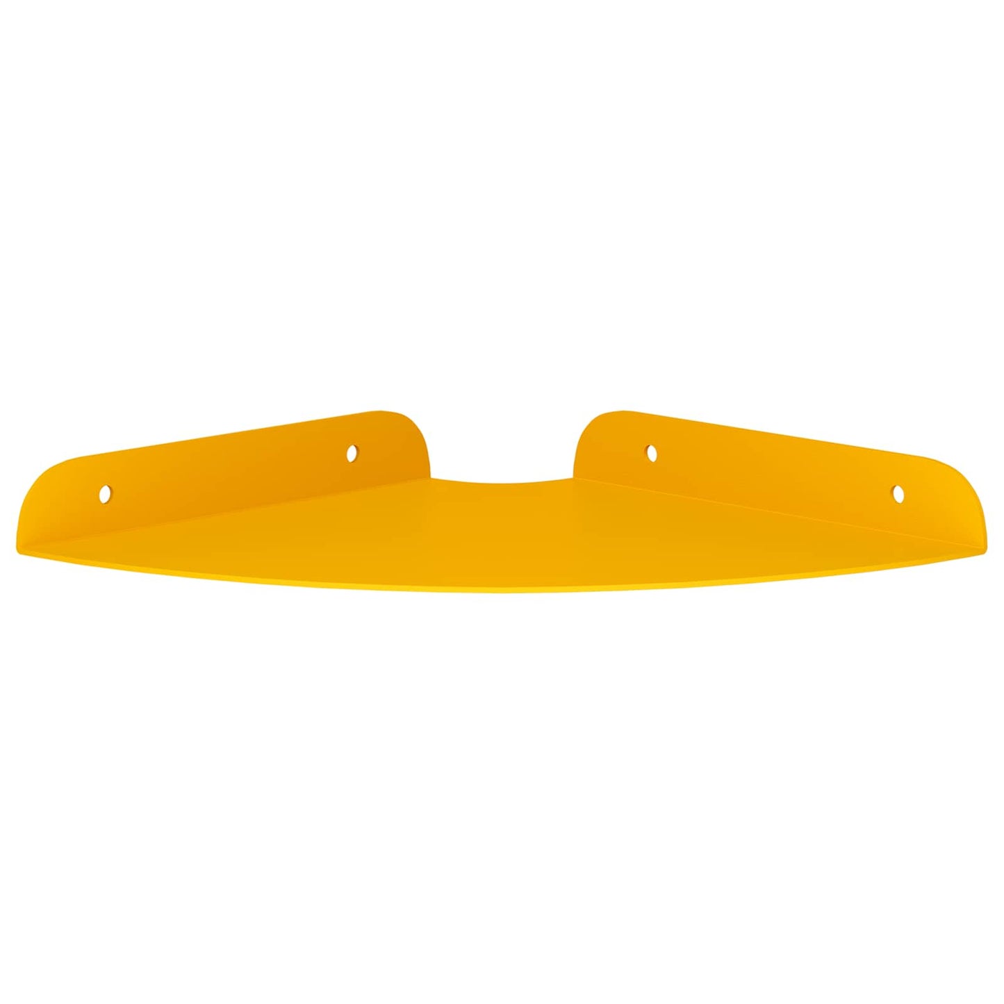 Flytende hylle med hylle 2 pcs Sennepsgul 18 x 18 x 2 cm